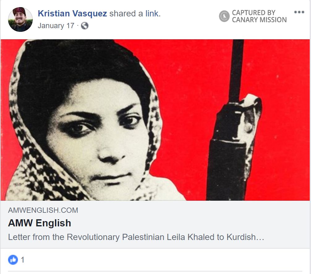 Kristian Vasquez, Facebook - Jan 17, 2019