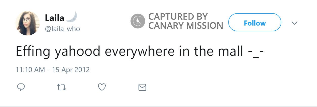 Laila Hussein, Twitter - Apr 15, 2012