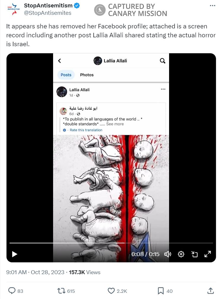 Lallia Allali, Twitter - Oct 28, 2023