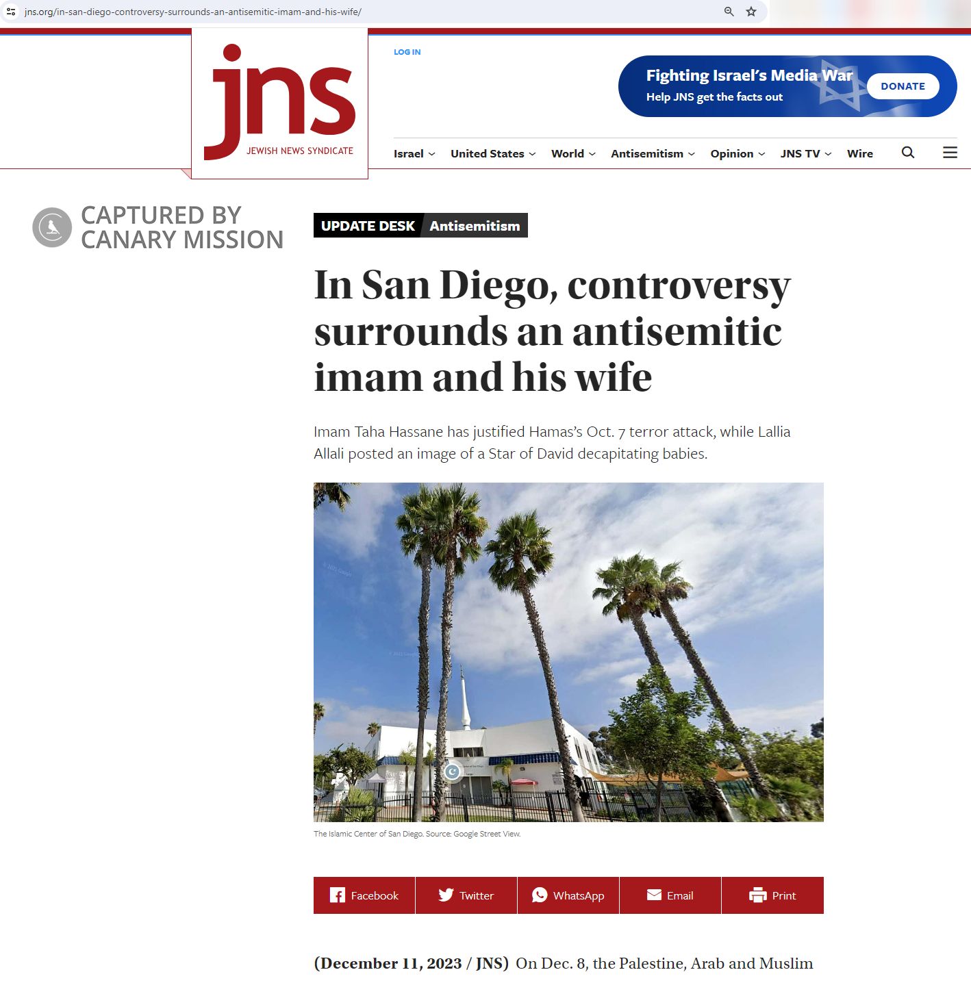 Lallia Allali, jns.org - Dec 11, 2023