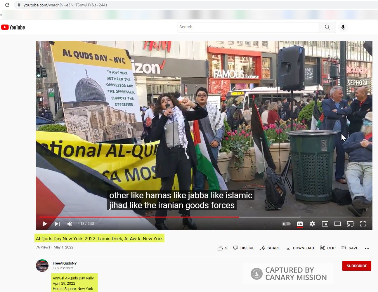 Lamis Deek, Youtube - Apr 29, 2022