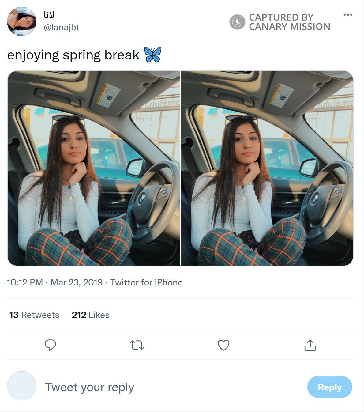 Lana Jabeeti, Twitter - Mar 23, 2019