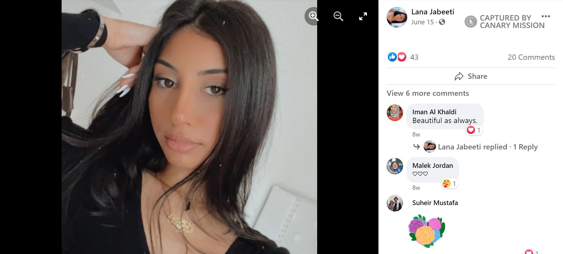 Lana Jabeeti, Facebook - Jun 15, 2021