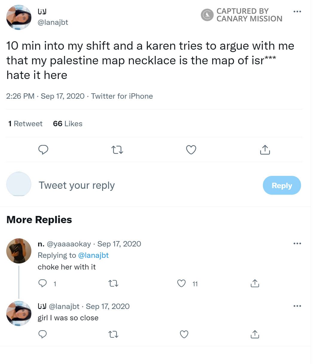 Lana Jabeeti, Twitter - Sep 17, 2020