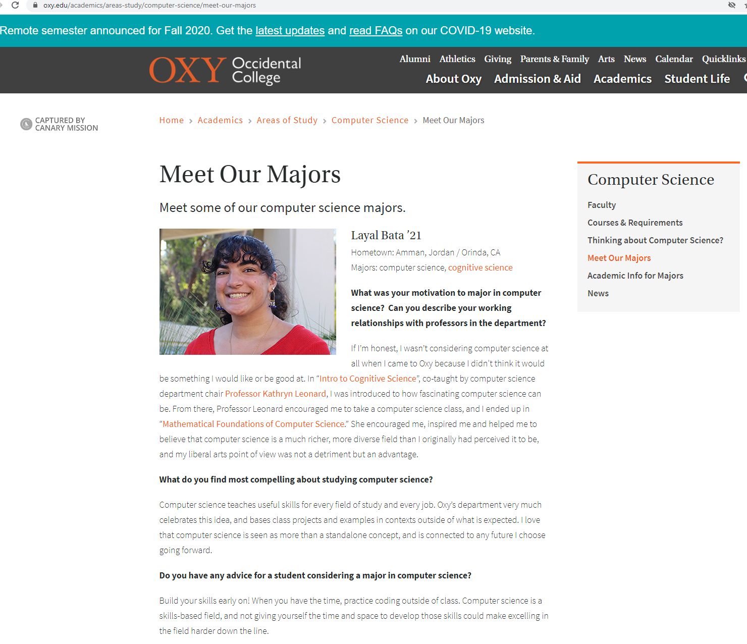 Layal Bata, oxy.edu - Aug 10, 2020