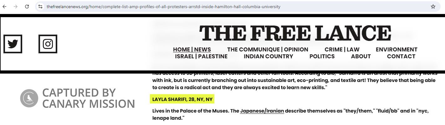 Layla Sharifi, thefreelancenews.org - Apr 30, 2024