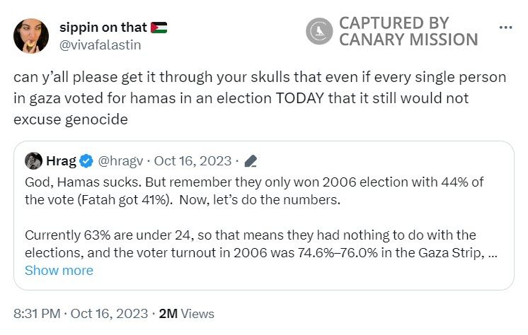 Leen Dweik, Twitter - Oct 16, 2023