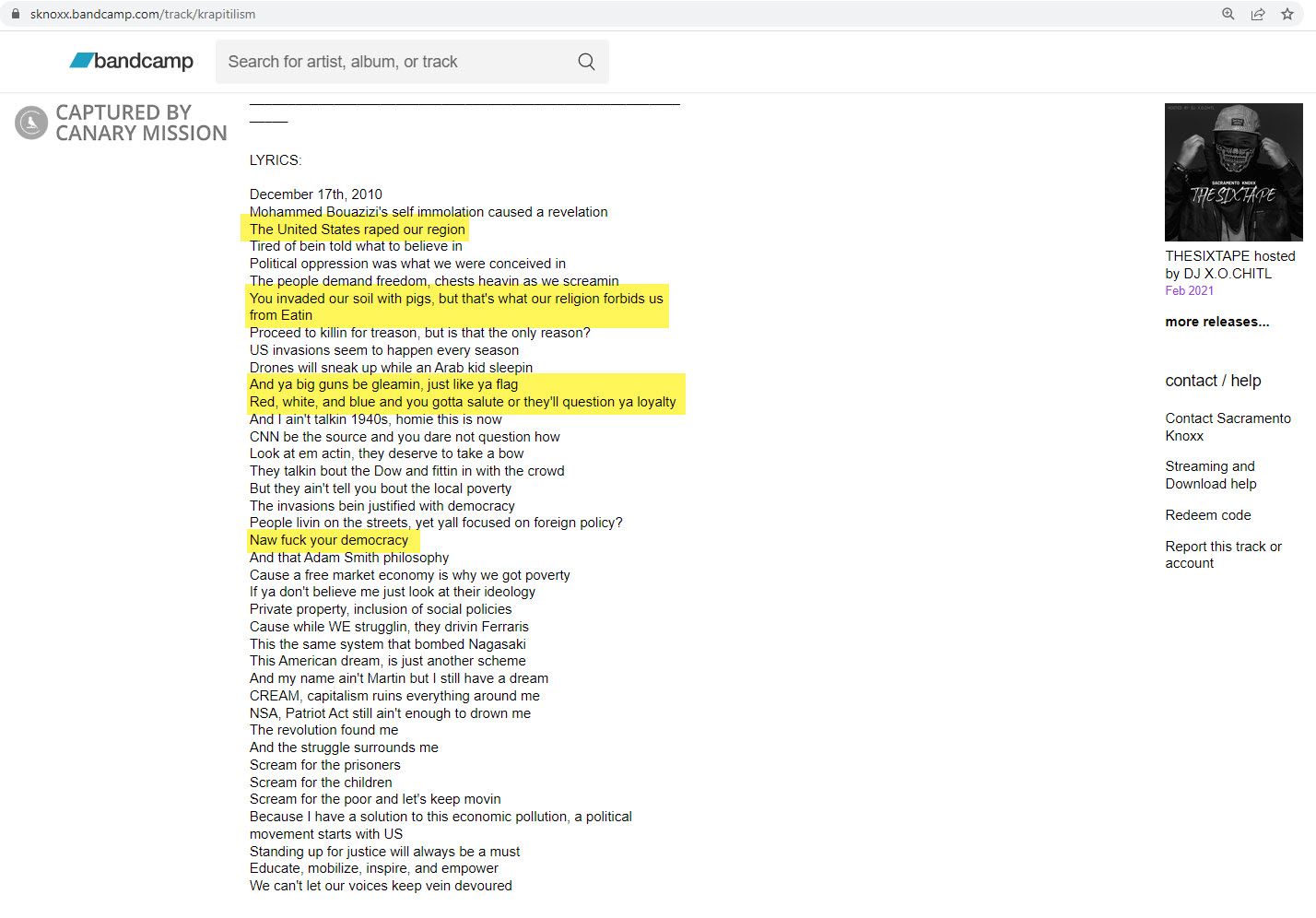 Linda Ereikat, sknoxx.bandcamp.com - Aug 1, 2014