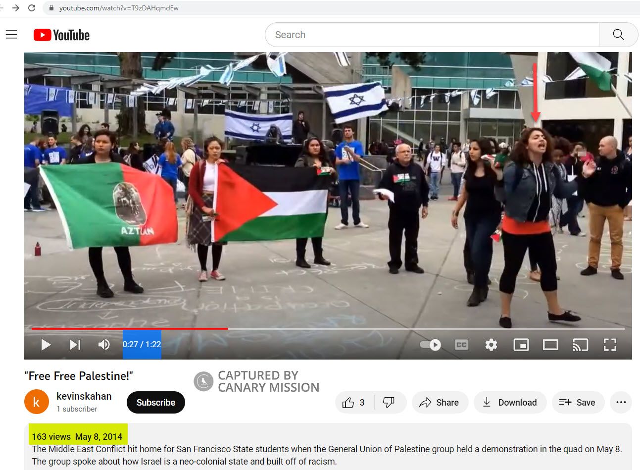 Lubna Morrar, YouTube - May 8, 2014