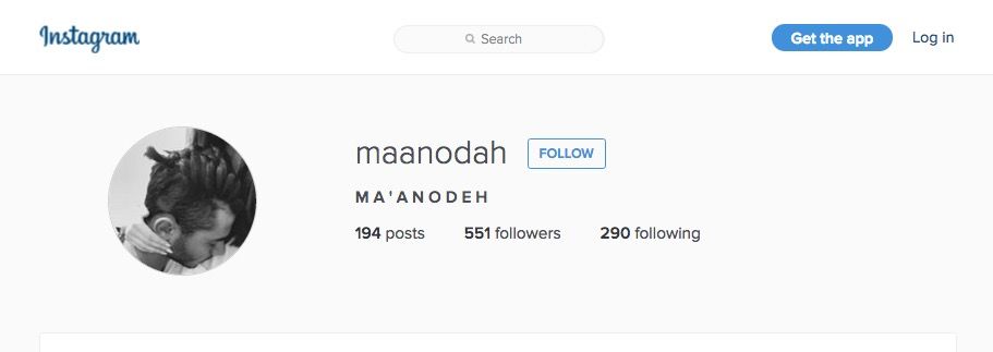 Ma’an Odeh, Instagram - 31 Mar 2016