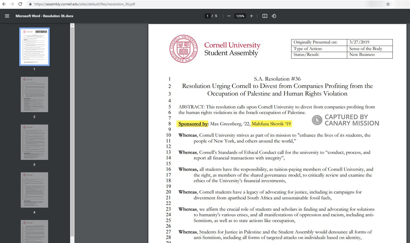 Mahfuza Shovik, assembly.cornell.edu - Mar 27, 2019
