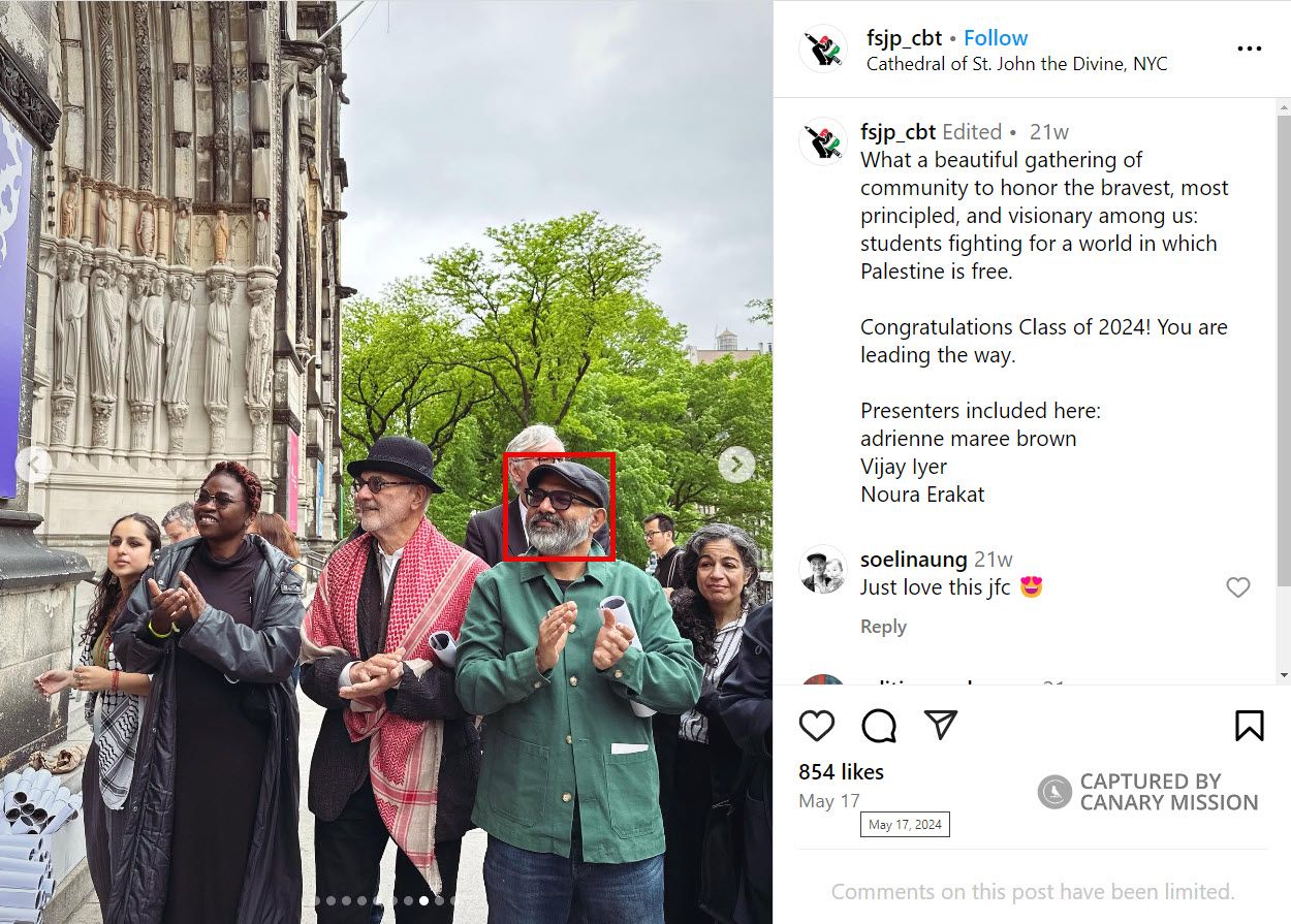 Manan Ahmed, Instagram - May 17, 2024