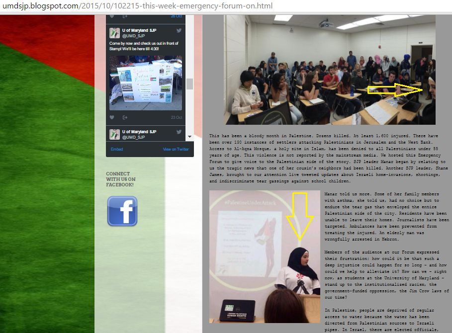 Manar Dajani, umdsjp.blogspot.com - 22 Oct 2015