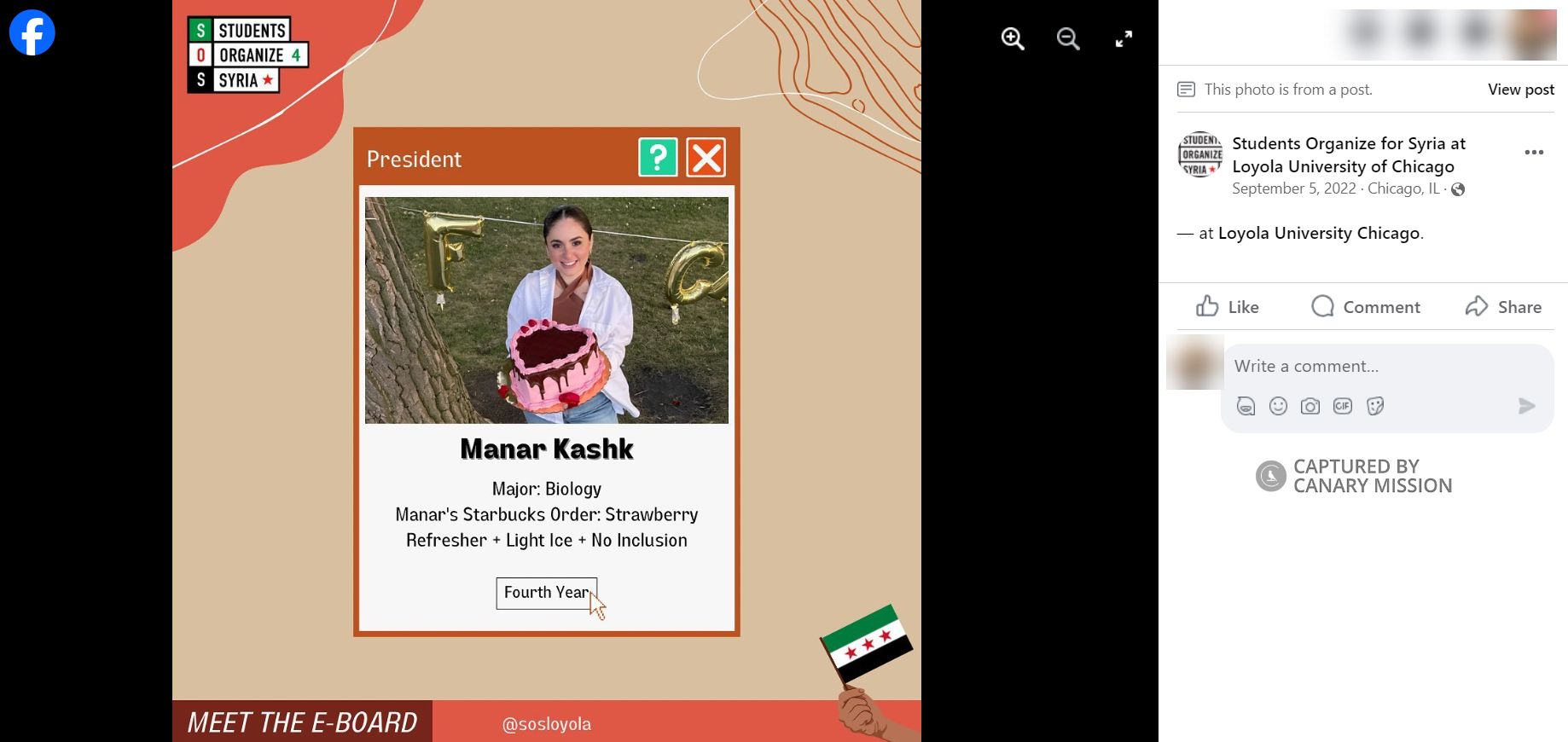 Manar Kashk, Facebook - Sep 4, 2022