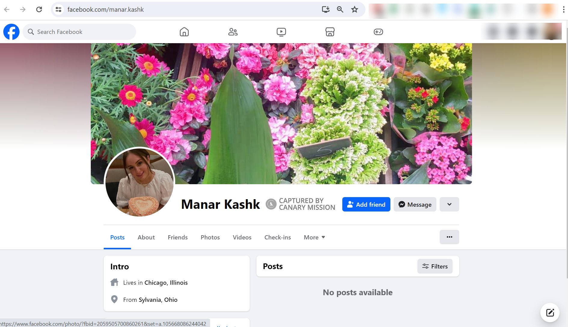 Manar Kashk, Facebook - Mar 3, 2024