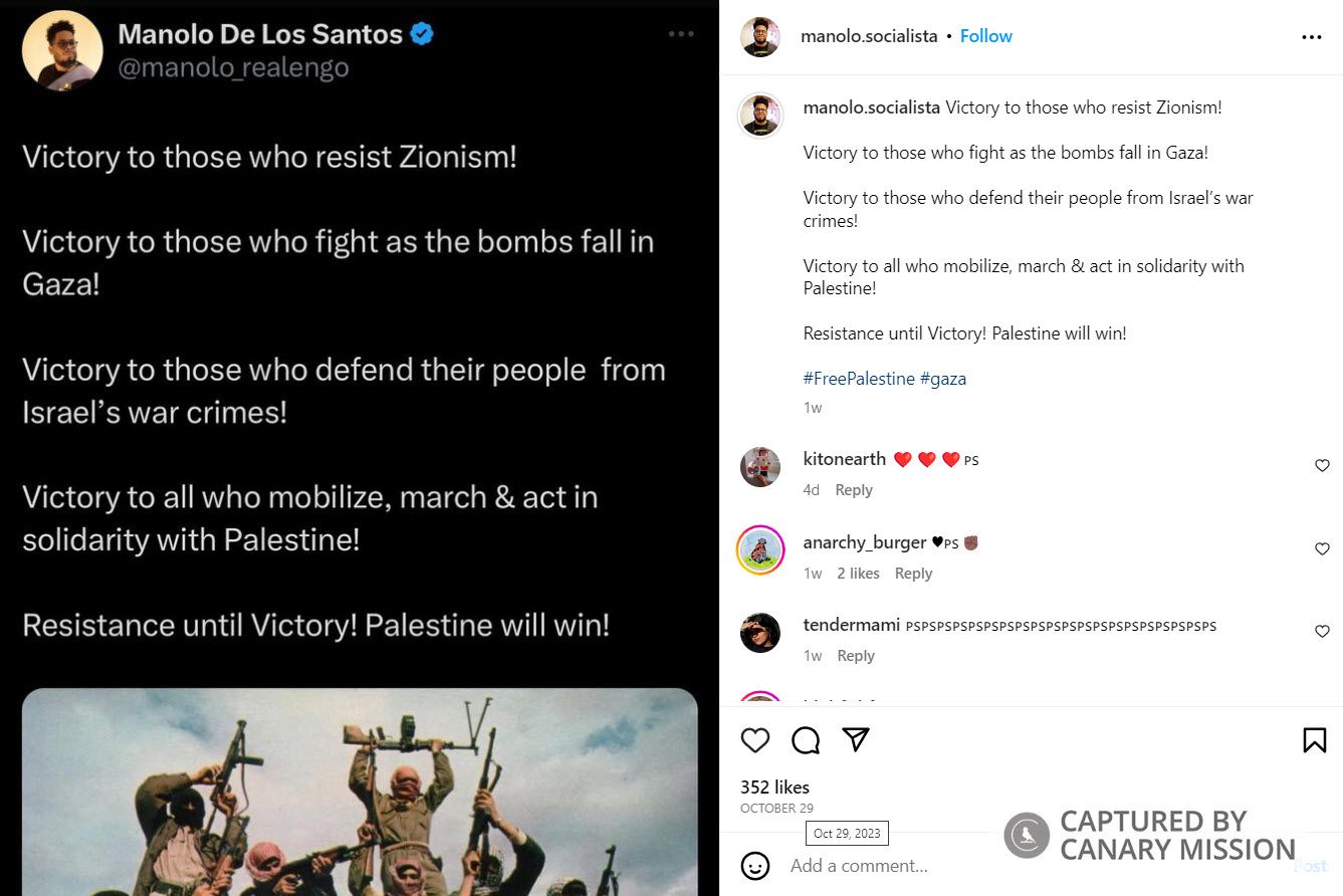 Manolo De Los Santos, Instagram - Oct 29, 2023