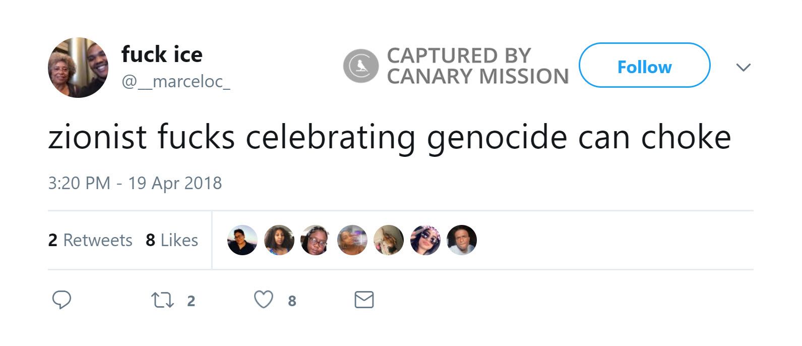 Marcelo Clark, Twitter - Apr 19, 2018