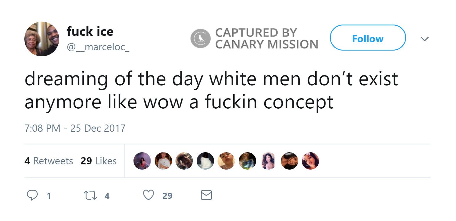 Marcelo Clark, Twitter - Dec 25, 2017