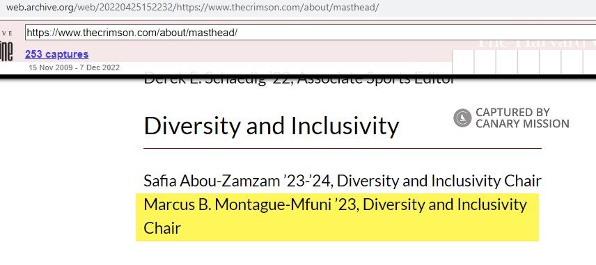 Marcus Montague-Mfuni, thecrimson.com - Apr 25, 2022