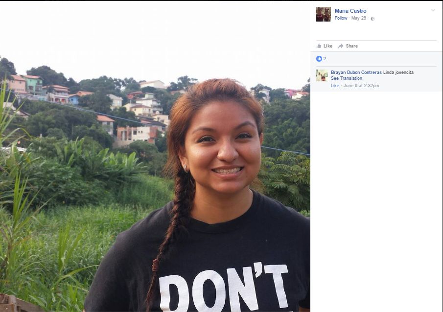 Maria Castro, Facebook - 26 May 2016