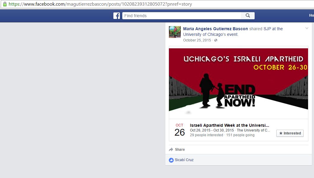 Maria-Gutierrez Bascon, Facebook - 25 Oct 2015