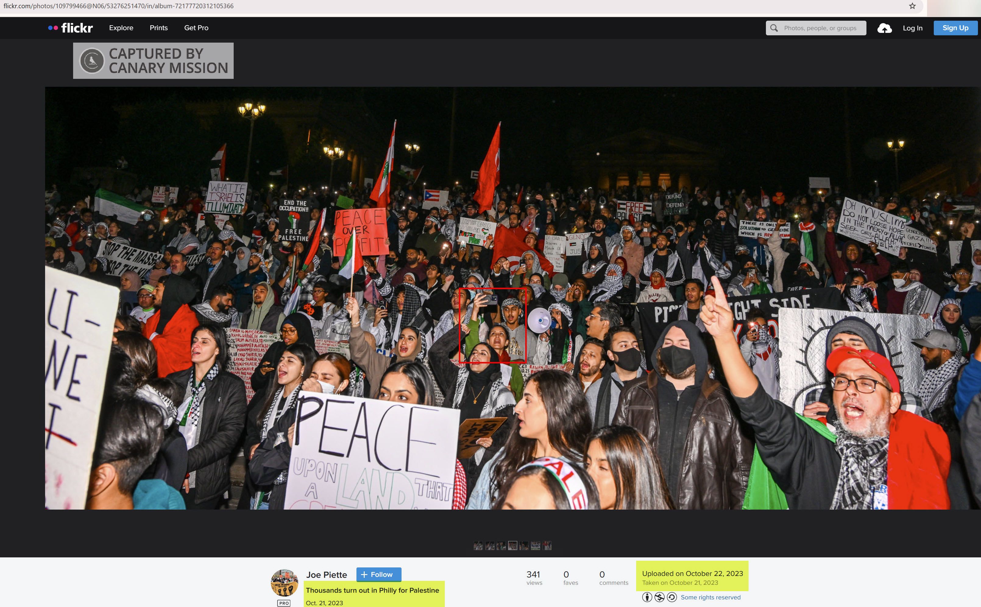 Mariam Alam’s protest appearance, All Out for Gaza NO US Aid for Genocide 2