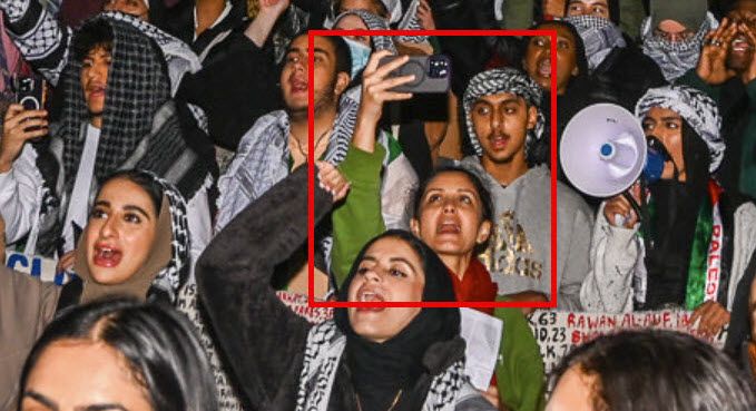 Mariam Alam’s protest appearance, All Out for Gaza NO US Aid for Genocide 1