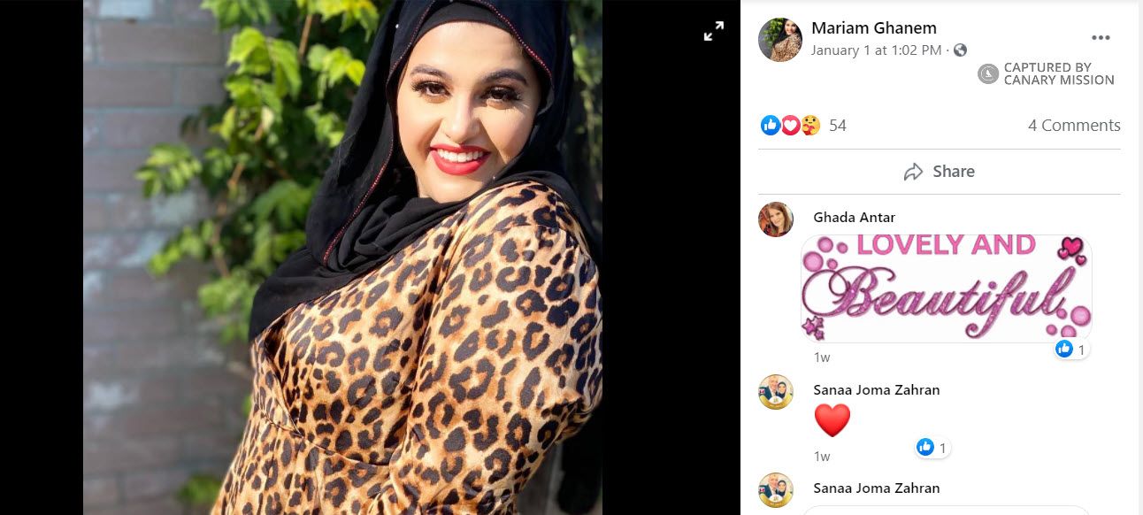 Mariam Ghanem, Facebook - Jan 1, 2021