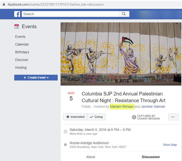 Mariam Rimawi, Facebook - Mar 5, 2016