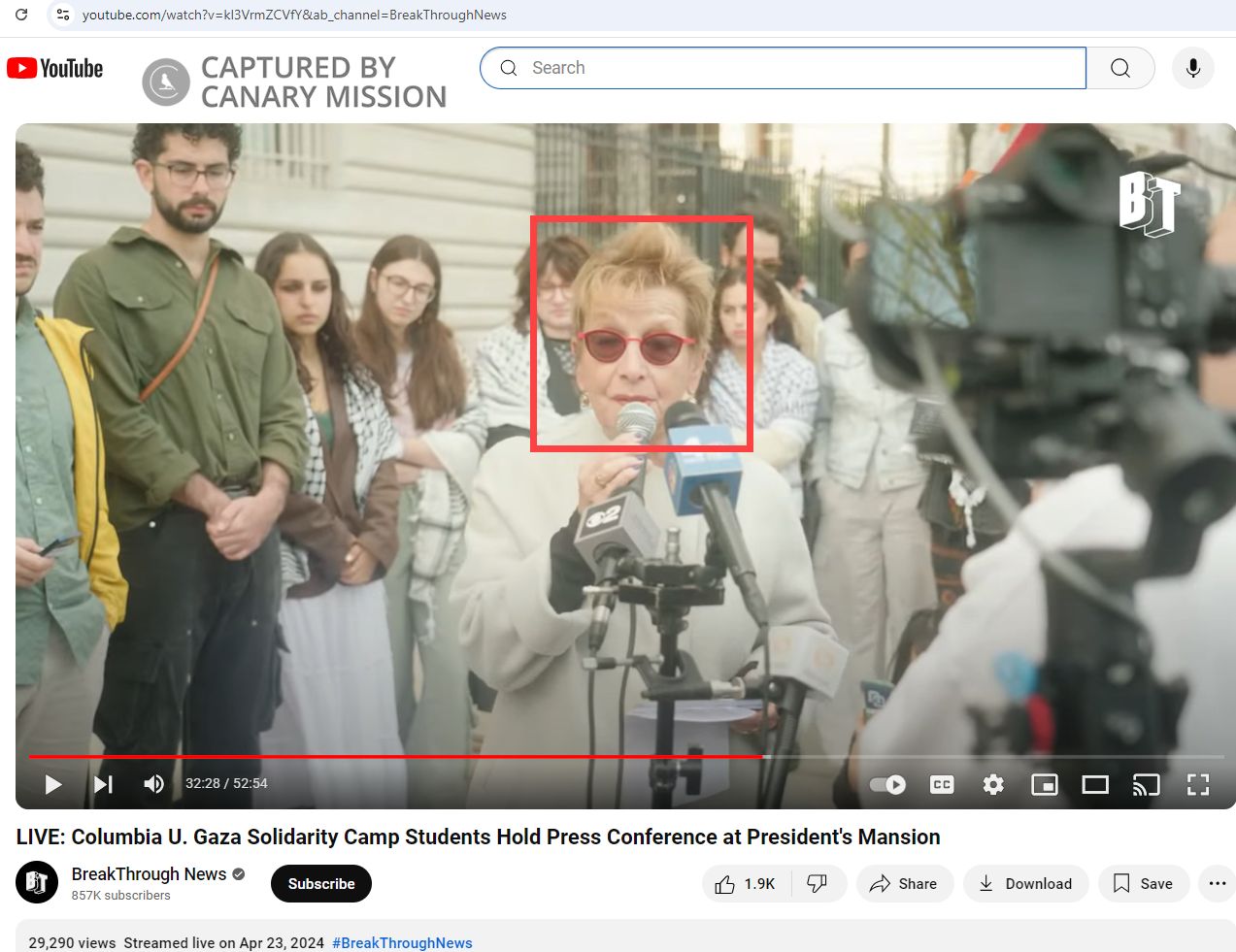 Marianne Hirsch, Columbia University, spoke at the pro-Hamas encampment at Columbia in April 2024