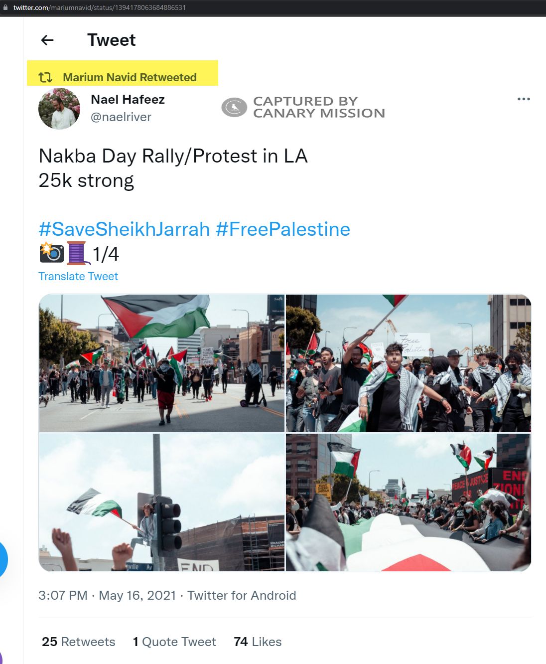 Marium Navid, Twitter - May 16, 2021