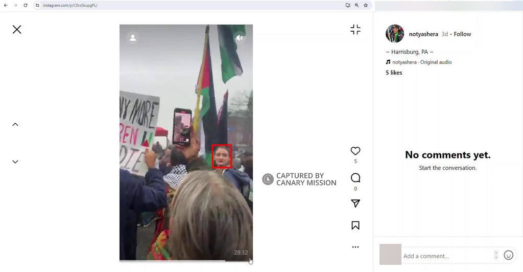 Mary Brownlee’s protest appearance, End the Siege on Gaza 5