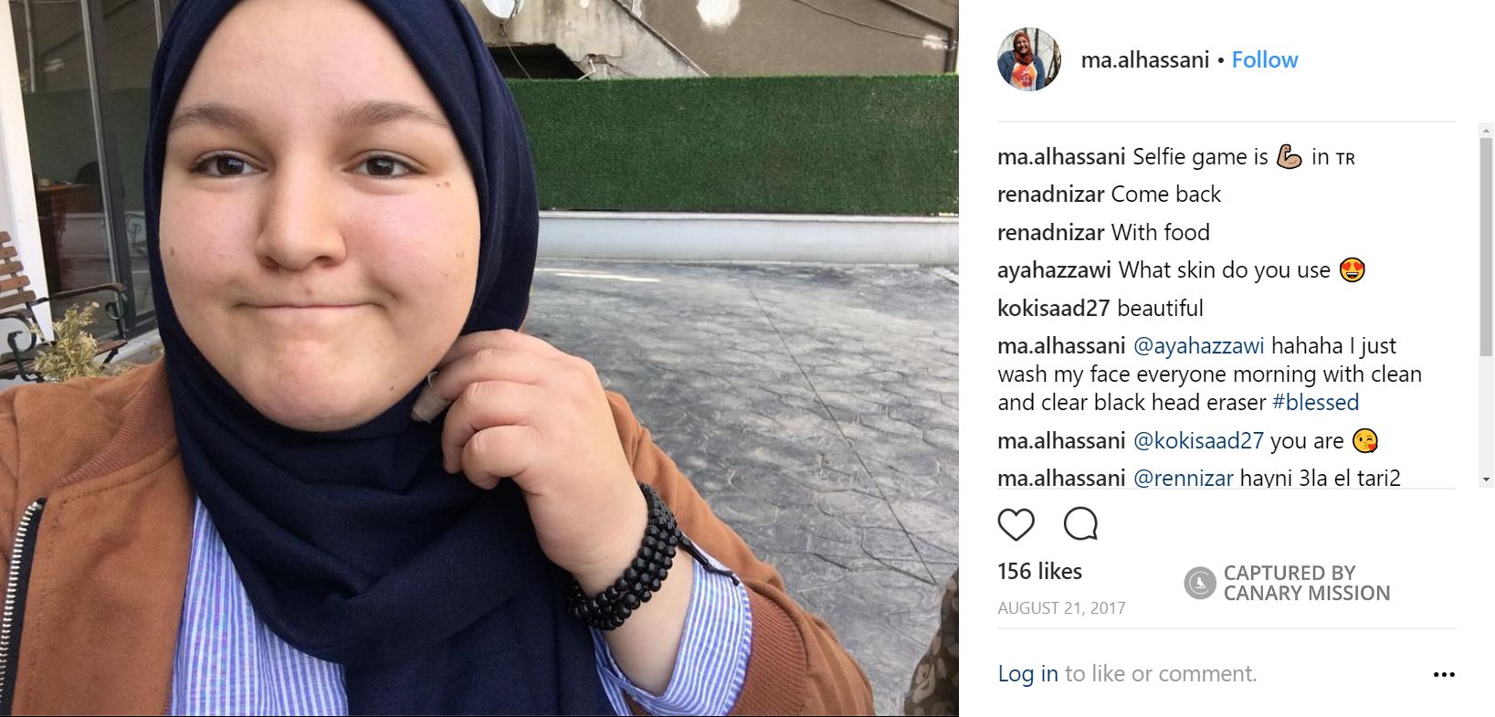 Maryam Alhassani, Instagram - Aug 21, 2017