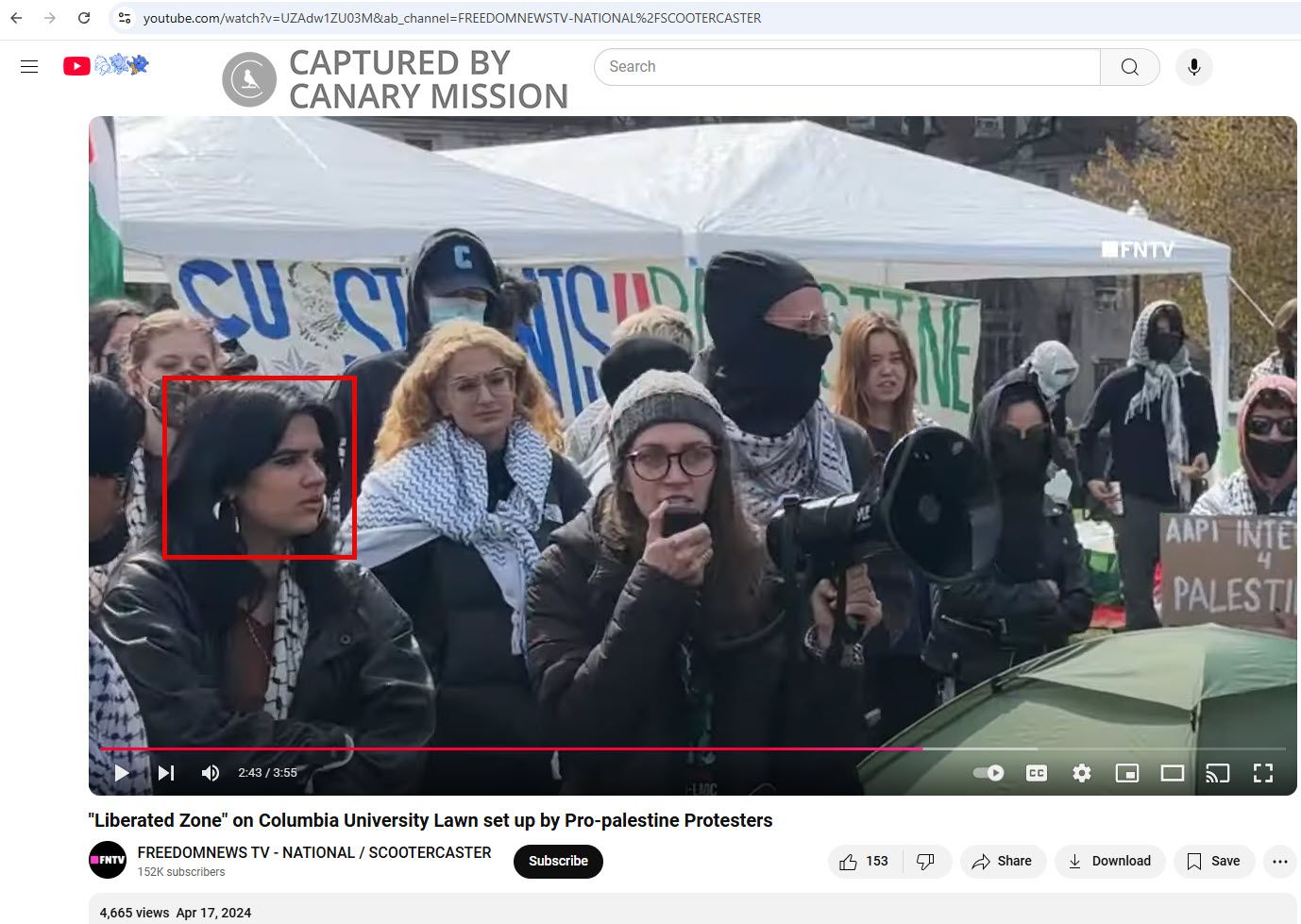 Maryam Iqbal, Columbia University, Arrest at the Pro-Hamas Encampment