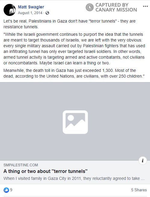 Matt Swagler, Facebook - Aug 1, 2014