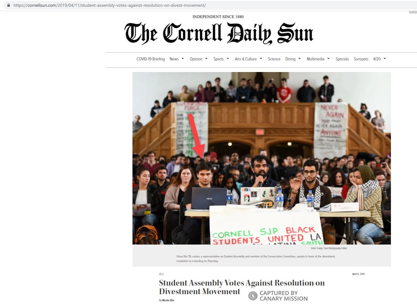Max Greenberg, cornellsun.com - Apr 11, 2019