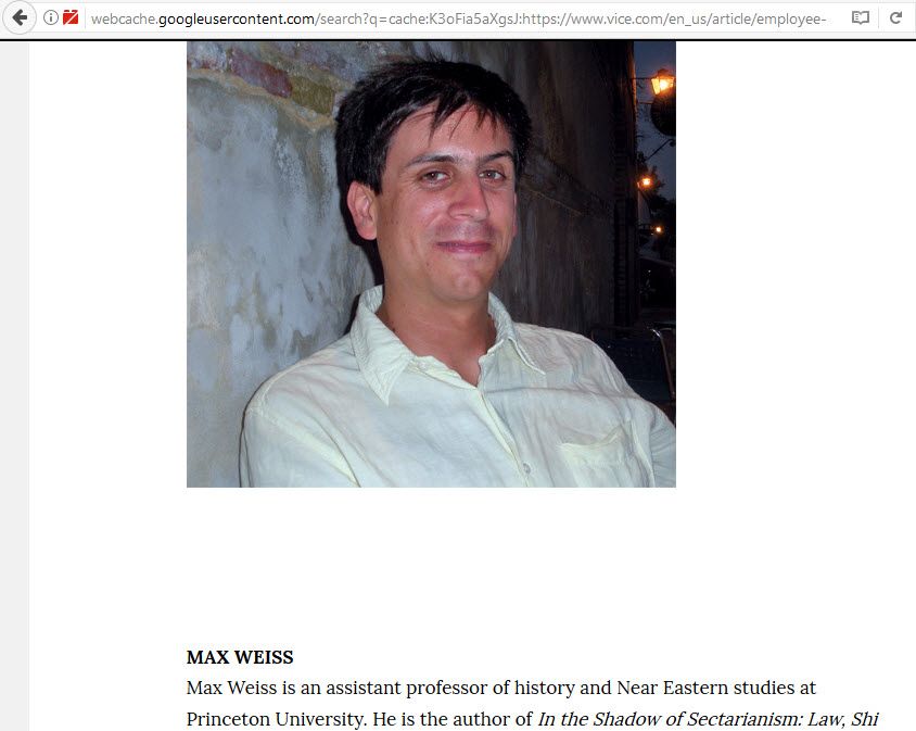 Max Weiss, vice.com - 22 Apr 2017