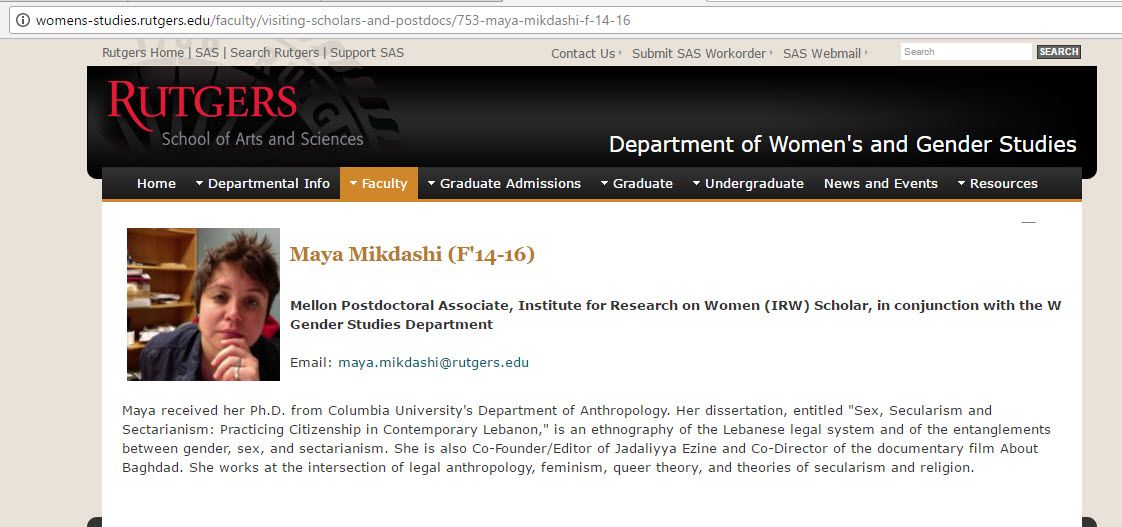 Maya Mikdashi, womens-studies.rutgers.edu - 7 May 2017