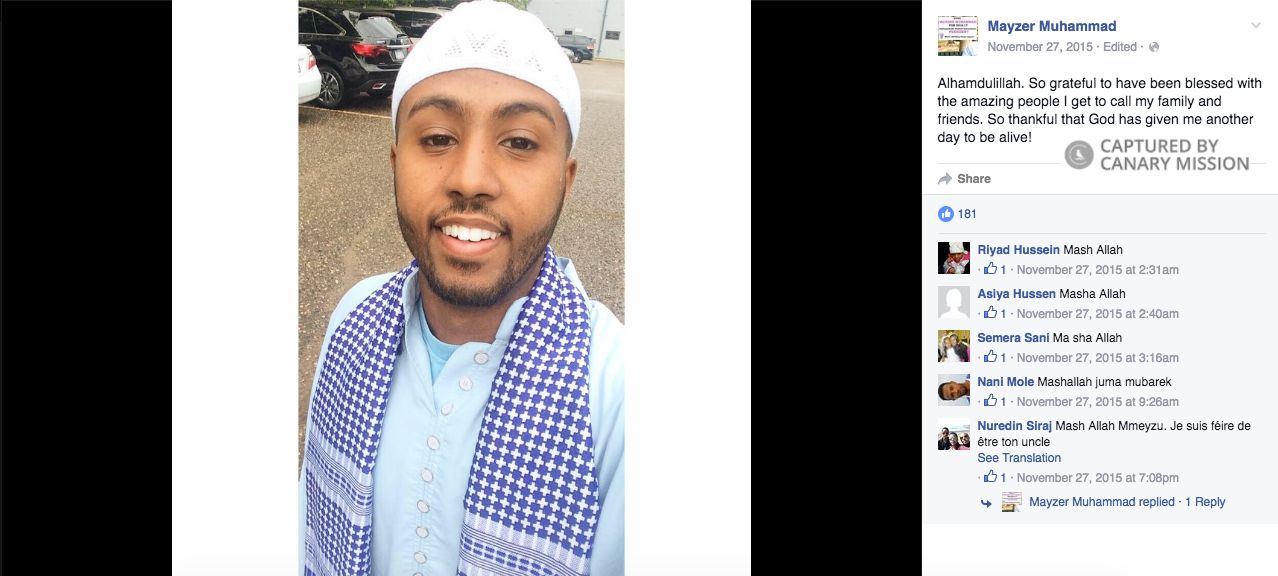 Mayzer Muhammad, Facebook - Nov 27, 2015