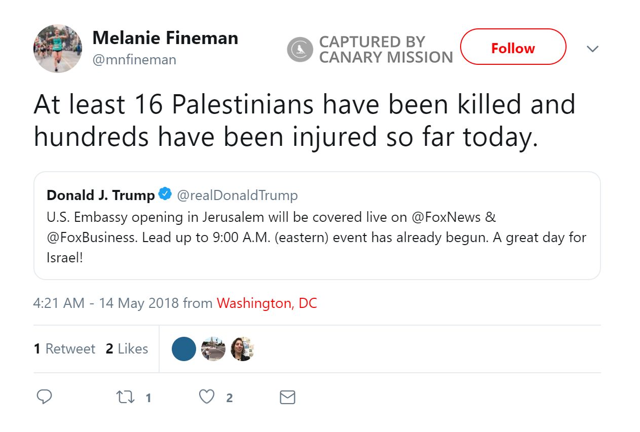 Melanie Fineman, Twitter - May 14, 2018