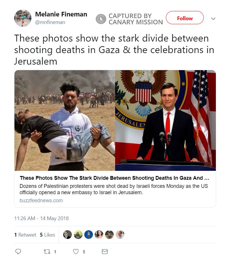 Melanie Fineman, Twitter - May 14, 2018