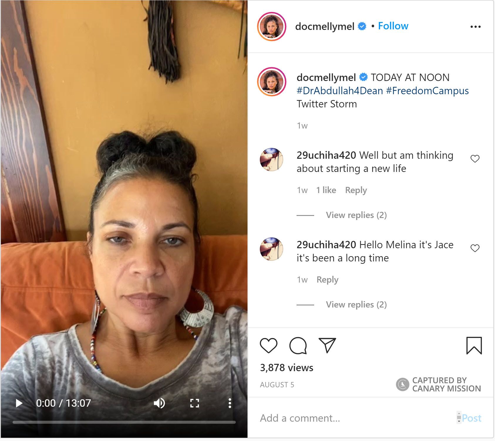 Melina Abdullah, Instagram - Aug 5, 2020