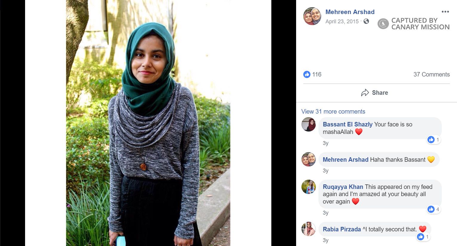 Mehreen Arshad, Facebook - Apr 23, 2015