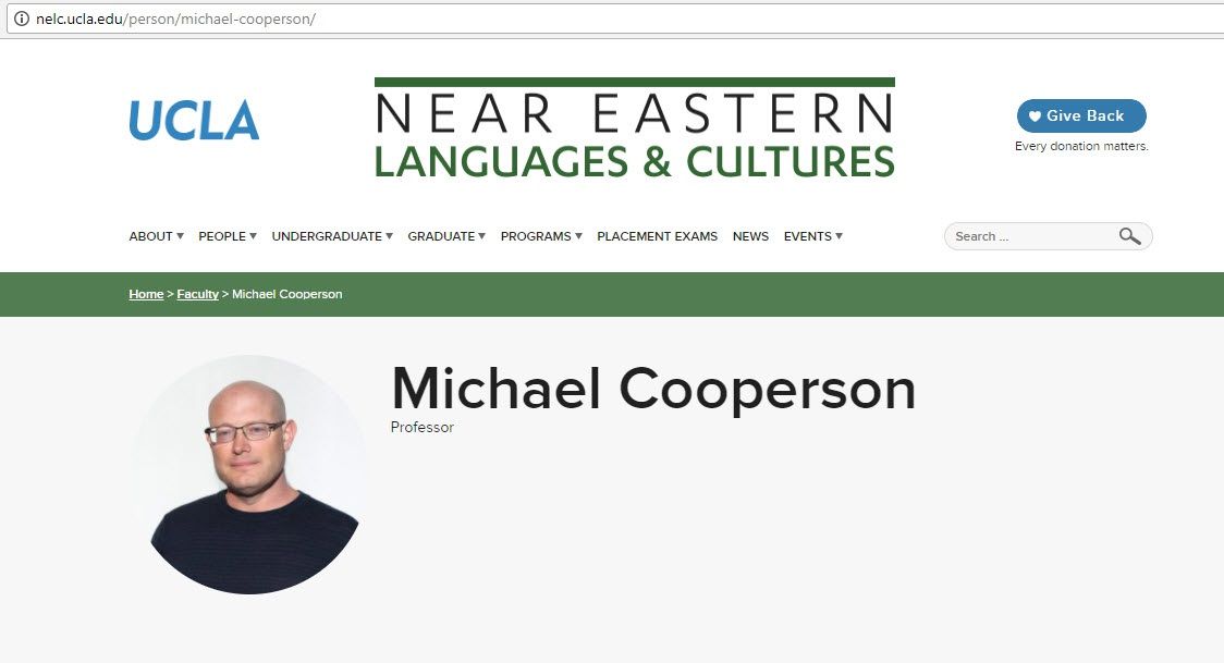 Michael Cooperson image #0