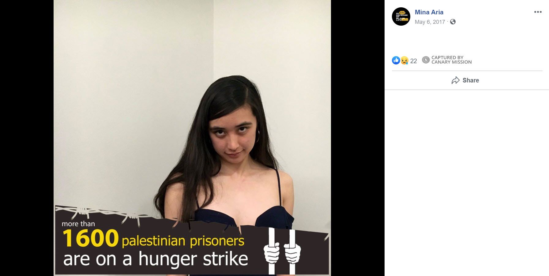 Mina Aria, Facebook - May 6, 2017