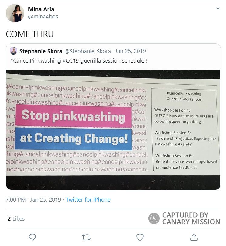 Mina Aria, Twitter - Jan 25, 2019