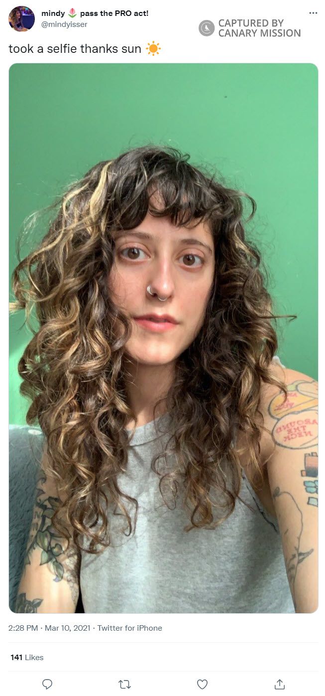 Mindy Isser, Twitter - Mar 10, 2021