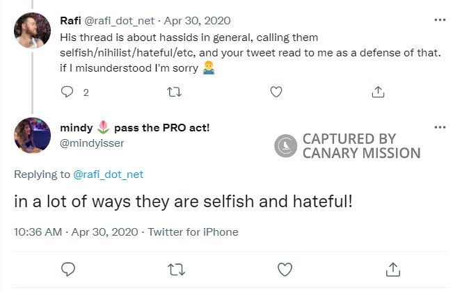 Mindy Isser, Twitter - Apr 30, 2020