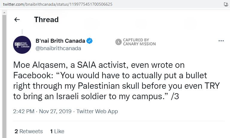 Moe Alqasem, Twitter - Nov 27, 2019