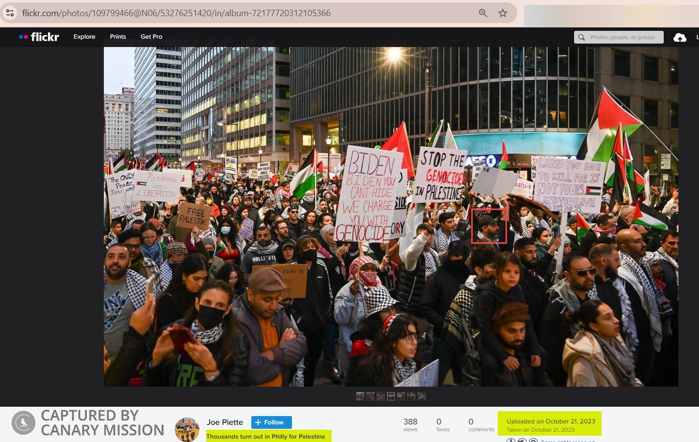 Mohamad Mustafa’s protest appearance, All Out for Gaza NO US Aid for Genocide 2